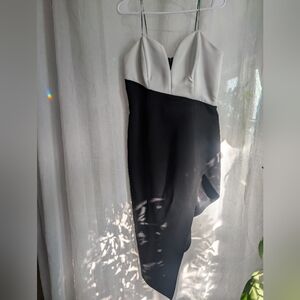 Amanda Uprichard Strapless Black and White Dress